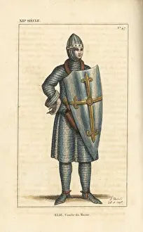 Escutcheon Prints: Elias I, Count of Maine