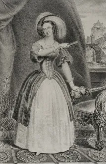 Bavarian Prints: Elisabeth Ludovika of Bavaria (1801-1873). Queen
