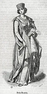 Swabia Prints: Elisabeth of Swabia or Beatrice of Swabia (1205-1235)