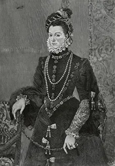 Cruz Prints: Elisabeth of Valois (1546-1568). 3rd wife of King Philip II