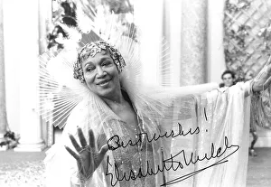 Elisabeth Welch signed photograph as A Goddess in Derek Jarm Elisabeth Welch signed photograph as A Goddess in Derek Jarm