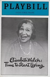 African American Gallery: Elisabeth Welch theatre programme for her one-woman show Tim
