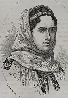 Carmen Prints: Elisabeth of Wied (1843-1916). Queen consort of