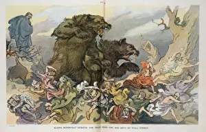 Elisha Prints: Elisha Roosevelt sicketh the bears upon the bad boys of Wall