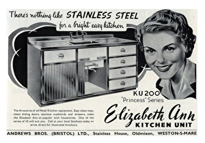 Steel Gallery: Elizabeth Ann kitchen units advertisement