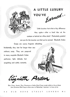 Soap Collection: Elizabeth Arden Soaps advertisement, 1940