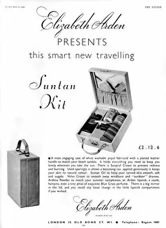 Images Dated 4th September 2015: Elizabeth Arden suntan kit, 1935