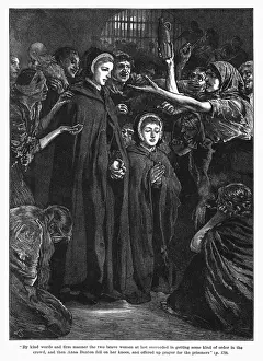 Newgate Prints: Elizabeth Fry and Anna Buxton visiting women prisoners