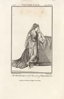 Charles Grignion Prints: Elizabeth Hartley as Hermione in A Winter's Tale, 1774