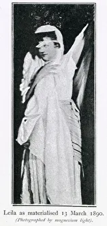 Images Dated 21st April 2021: Elizabeth Hope, known as Elizabeth d Esperance, materialises the spirit of Leila