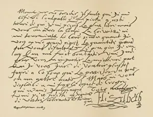 Elizabeth I / Letter Henri