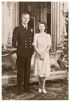 Philip Collection: Elizabeth Ii / Philip 1947