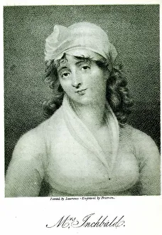 Connoisseur Prints: Elizabeth Inchbald, English novelist, actress, dramatist