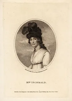 Bellamy Prints: Elizabeth Inchbald, English novelist, actress, and dramatist