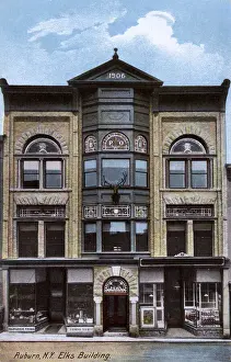 Auburn Prints: Elks Building, Auburn, New York State, USA