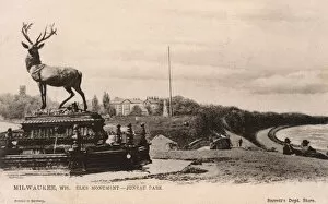 Elks Monument, Juneau Park, Milwaukee, Wisconsin, USA