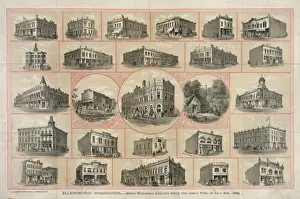 Ellensburg, Washington---brick buildings erected since the G