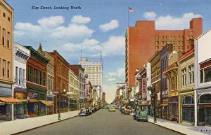 Elm Street (looking north), Greensboro, North Carolina, USA Date: 1943