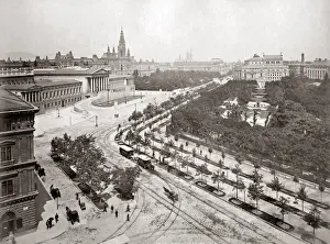 Elphinstone Circle, Bombay, Mumbai, India 1860s. Date: 1860s