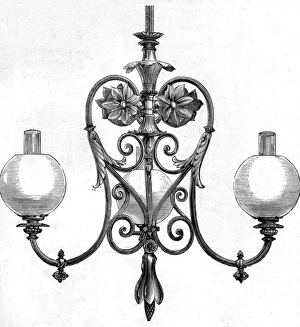 Images Dated 27th November 2016: Elster Gas lit chandelier