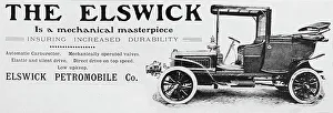 Elswick veteran car advertisement, early 1900s