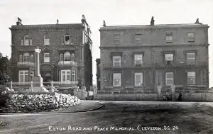 Peace Prints: Elton Road and Peace Memorial, Clevedon, Somerset