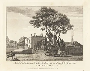 Livery Prints: Elvills House, now Castle Hill, Surrey, 18th century