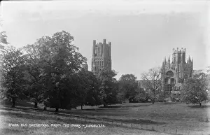 Cambridgeshire Prints: Ely Cathedral from the Park