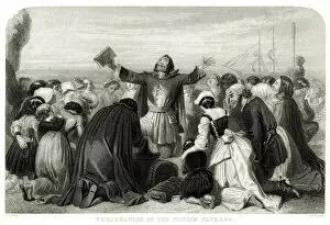 Colonists Collection: The Embarkation of the Pilgrim Fathers