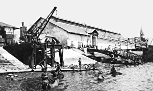 Images Dated 16th June 2016: Embarkation point, Dar es Salaam, East Africa, WW1