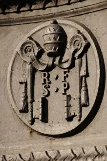 Sculpted Gallery: Emblem of Reverend Fabric of Saint Peter (Fabbrica di San Pi