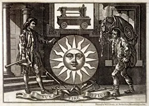 Rays Prints: Emblem of the Sun Fire Office, insurance company