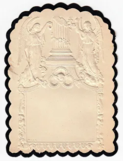 Embossed Victorian mourning card