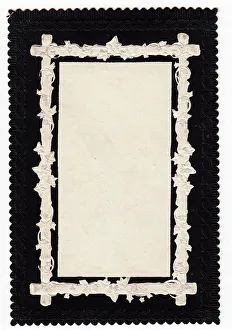 Embossed Victorian mourning card