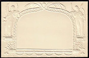 Embossed Victorian mourning card