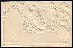 Embossed Victorian mourning card