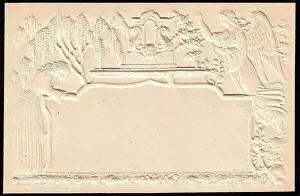 Embossed Victorian mourning card
