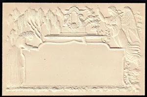 Embossed Victorian mourning card