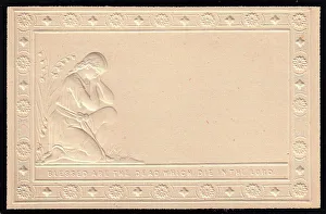 Embossed Victorian mourning card