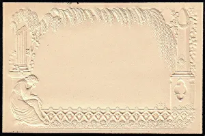 Embossed Victorian mourning card