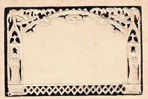 Embossed Victorian mourning card