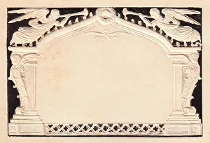 Embossed Victorian mourning card