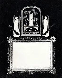 Embossed Victorian mourning card