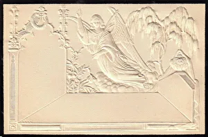 Embossed Victorian mourning card