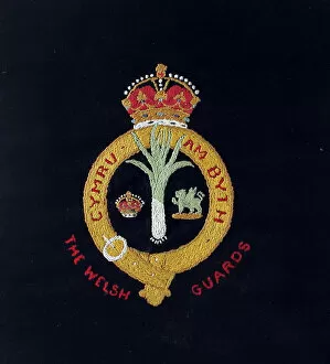 Torpedoed Gallery: Embroidered badge of the Welsh Guards