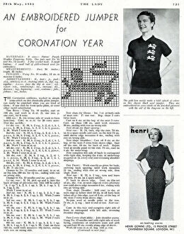 Gowns Collection: An Embroidered Jumper for Coronation Year