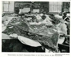 Embroidering King Edward VIIs Coronation Robes