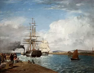 Wilson Collection: Emigrant Ship Leaving Belfast