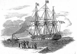 Images Dated 15th December 2004: An Emigrant Ship leaving Great Britain, 1844