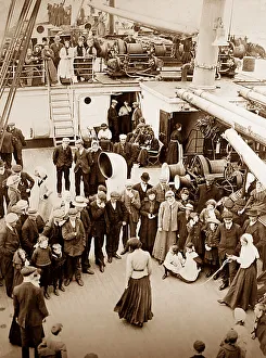 Emigrants Prints: Emigrants on their way to Canada from Britain, early 1900s